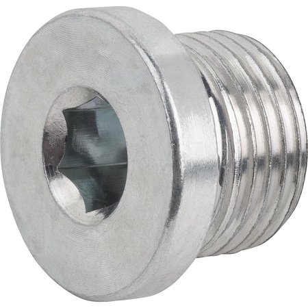 KIPP Screw plug, 12 mm Dia, Steel Zinc plated K1130.101215